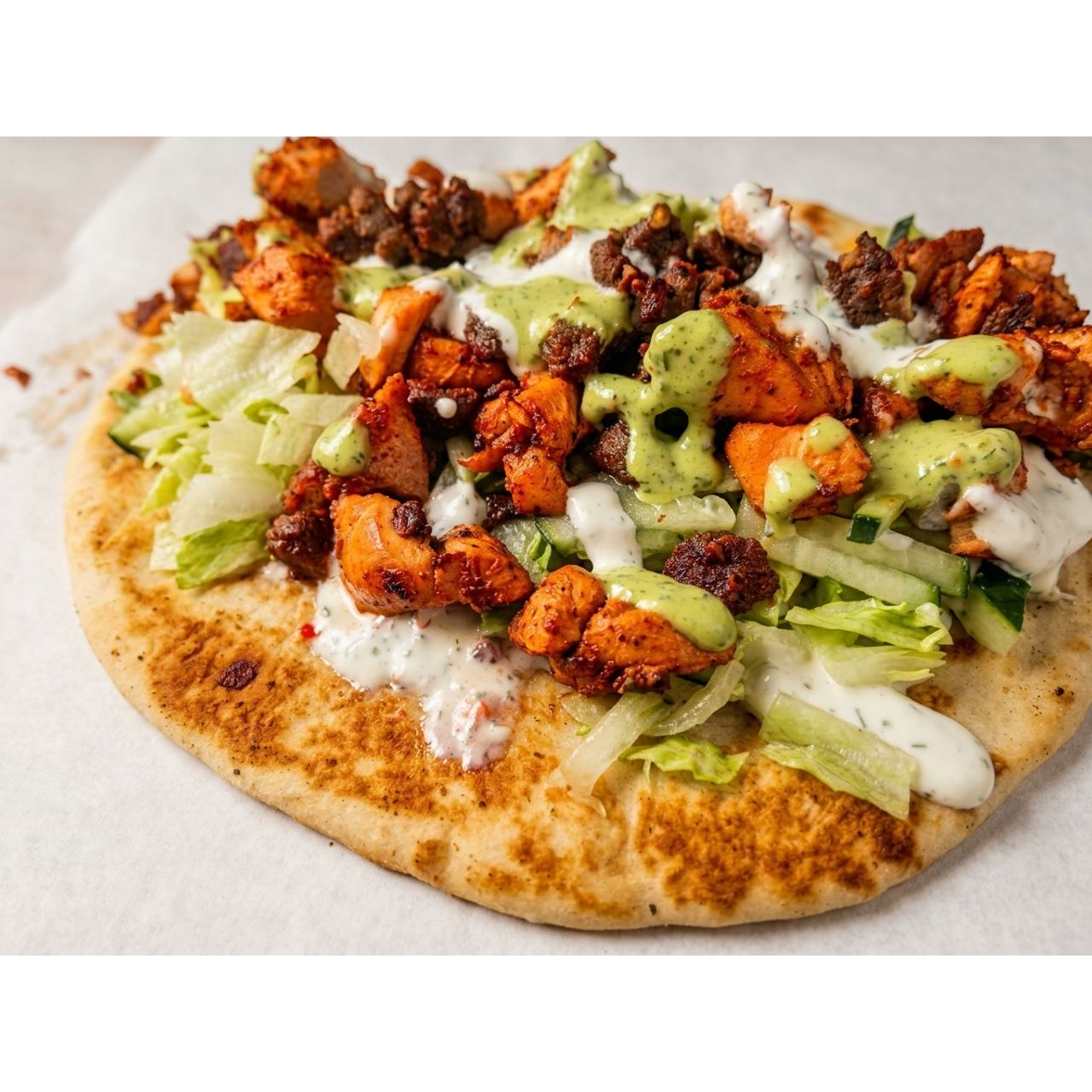 Chicken and lamb Gyro