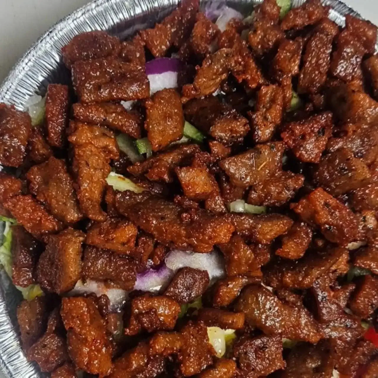 Lamb Over Salad