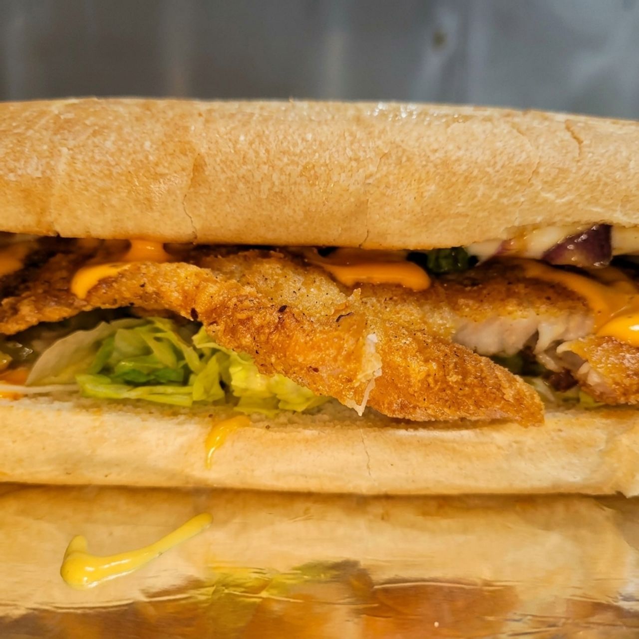 Crispy Tilapia Sandwich